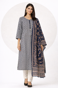 Blue Floral Kurta Set with Dupatta