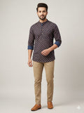 Printed Cotton Kurta Shirt – Modern Ethnic Style