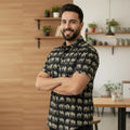 Black Printed Casual Shirt – Urban & Relaxed Style