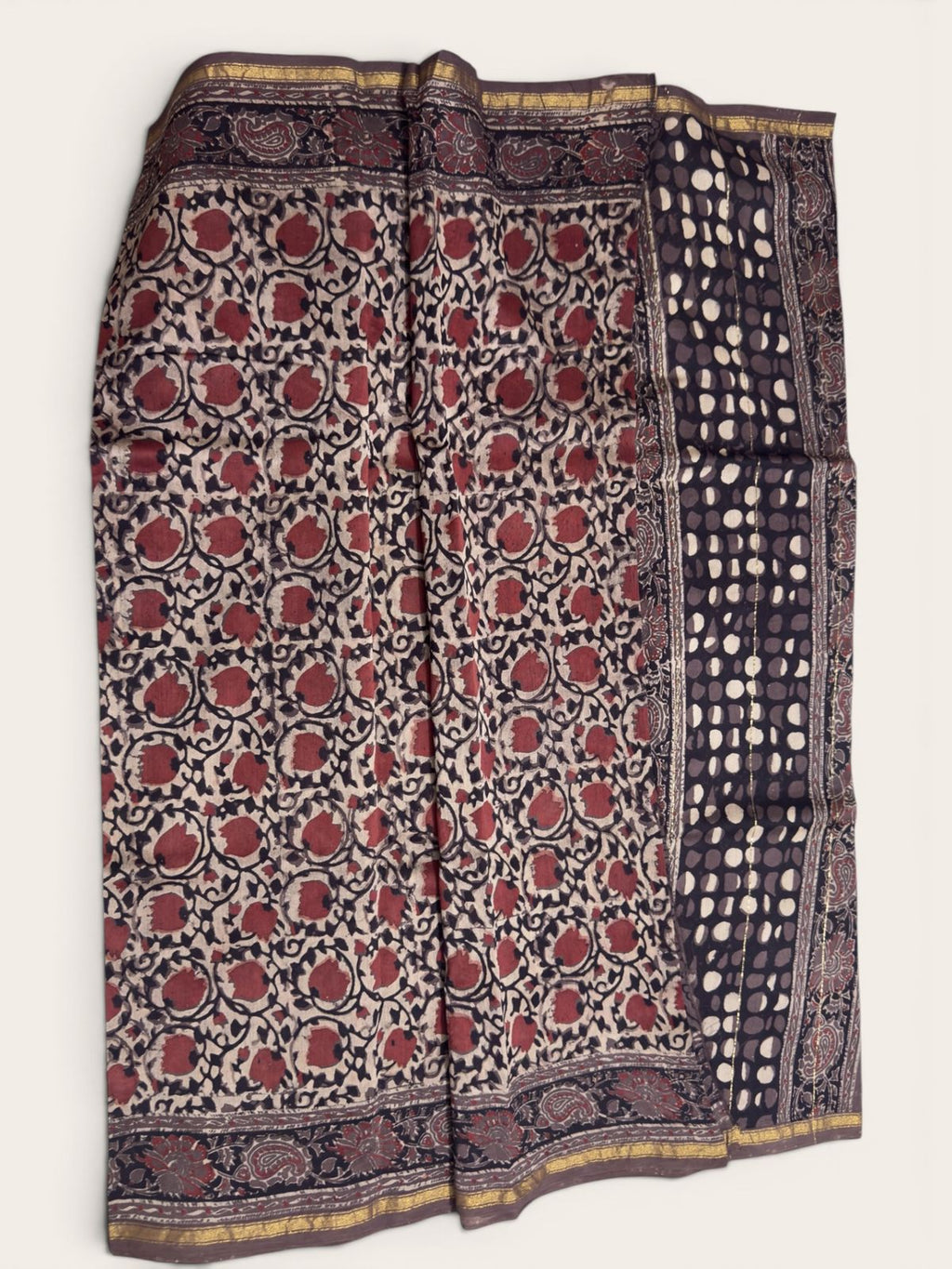 Chanderi Cotton Silk Printed Saree