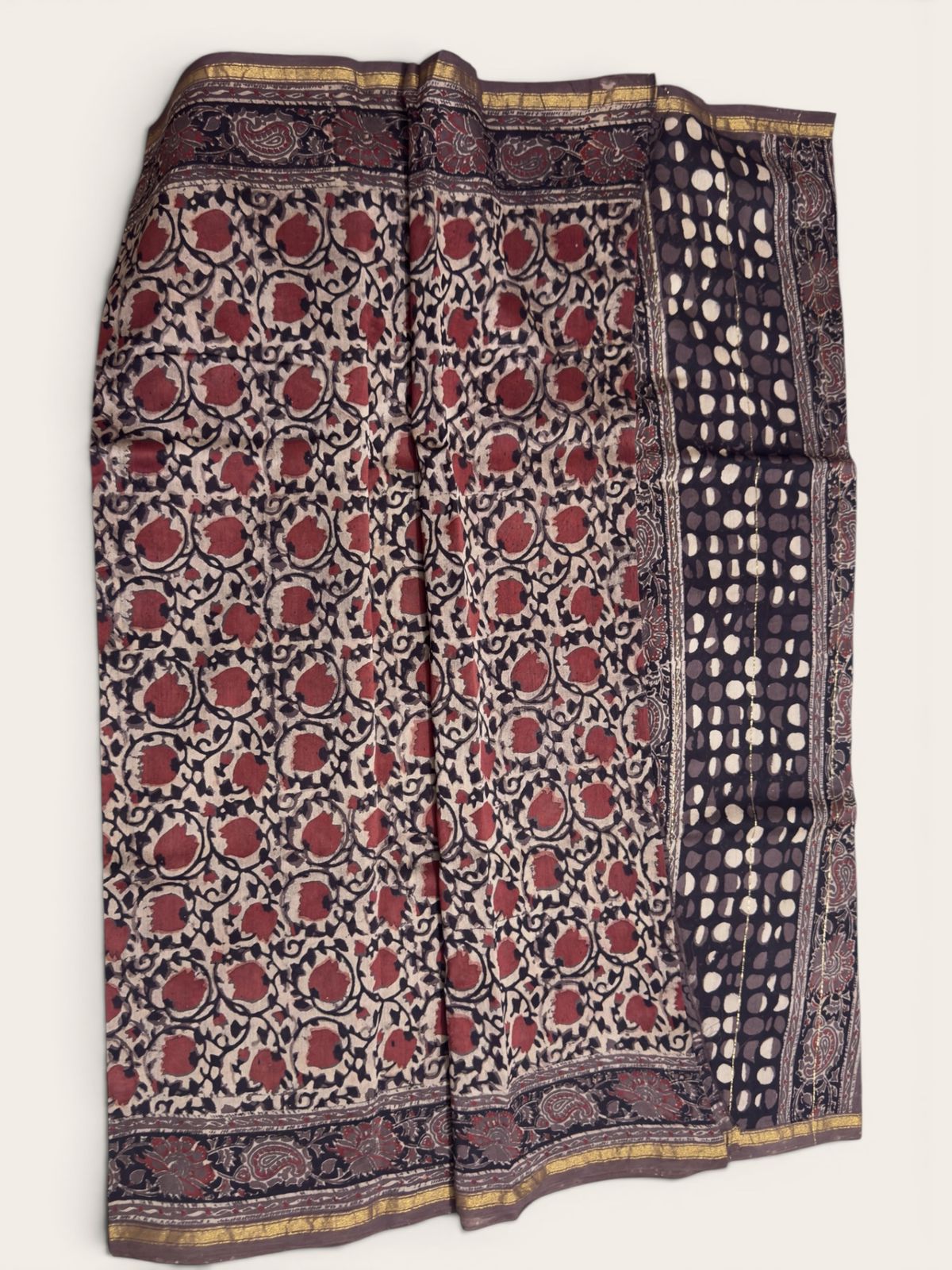Chanderi Cotton Silk Printed Saree