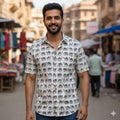 White Printed Casual Shirt – Urban & Relaxed Style