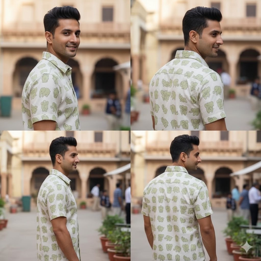 White Printed Casual Shirt – Urban & Relaxed Style