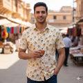 White Printed Casual Shirt – Urban & Relaxed Style