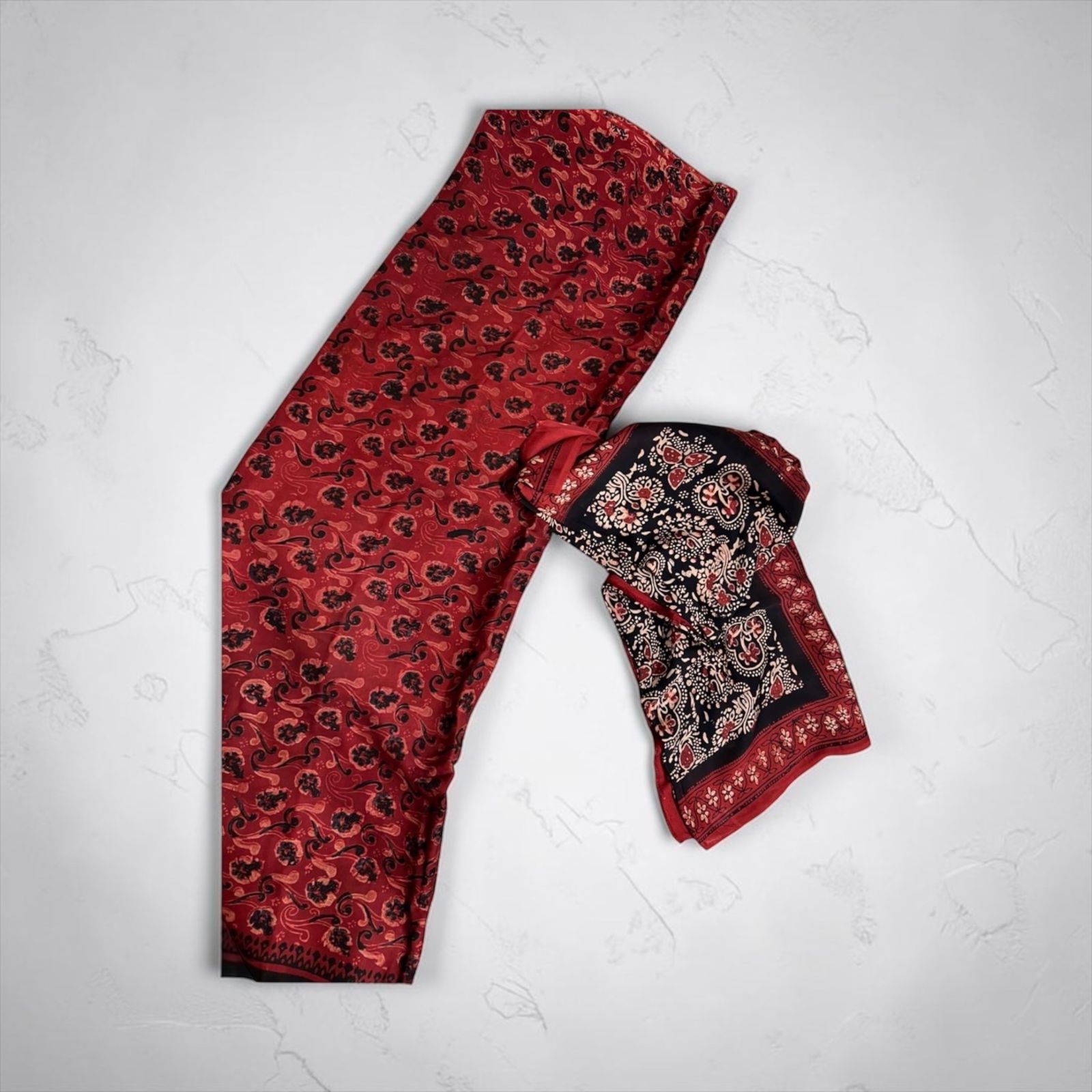 Modal Silk Suit Fabric Set with Printed Dupatta (Upper + Dupatta Only)