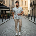 Blue Printed Casual Shirt – Urban & Relaxed Style White